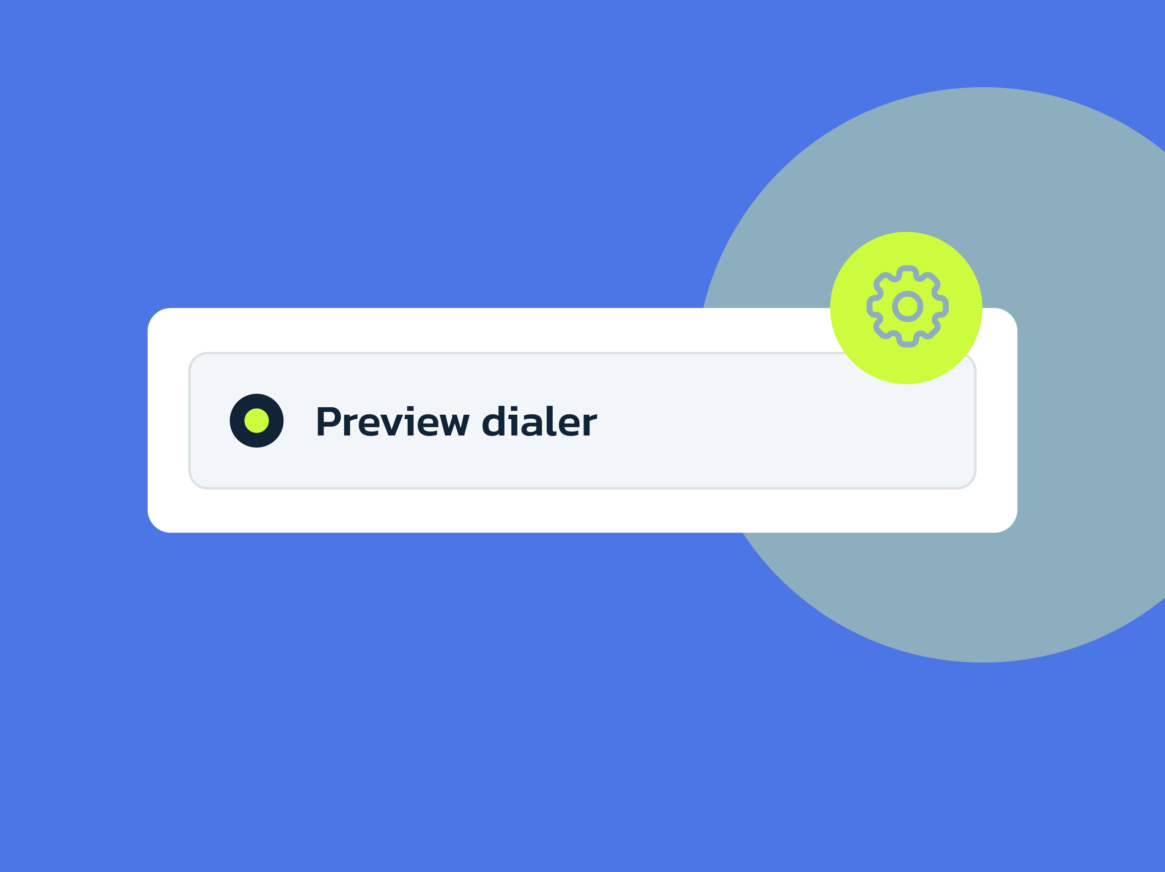 Preview dialer how to set up